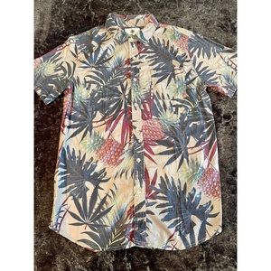 Tropic Print S/S Button Up